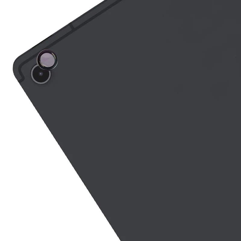 Glas für die Kamera für Galaxy Tab S10 Lite, Bizon Glass Tab Snap Lens, 1 Set, schwarzer Rahmen