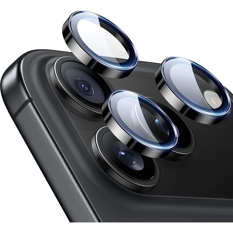 Kameraglas für iPhone 17 Pro / Pro Max / 16 Pro / Pro Max, ESR Armorite Camera Protector, Schwarz