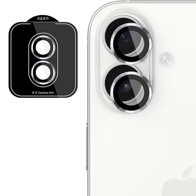 Objektivschutz für iPhone 17, 3mk Lens Protection Pro, Silbern