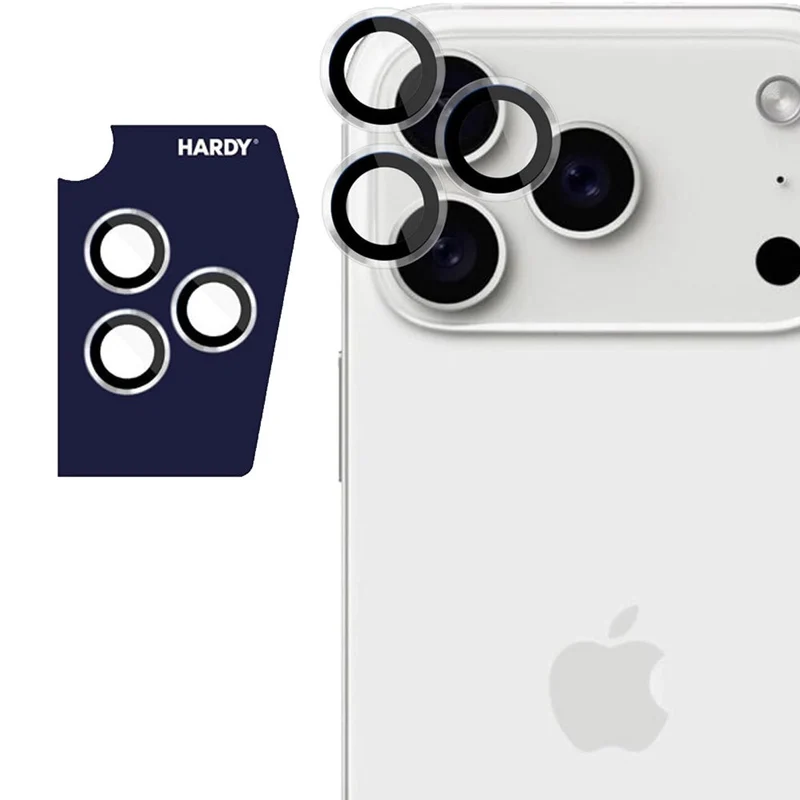 Objektivschutz für iPhone 17 Pro Max / 17 Pro, 3mk HARDY Lens Protection Pro, 1 Set, Transparent
