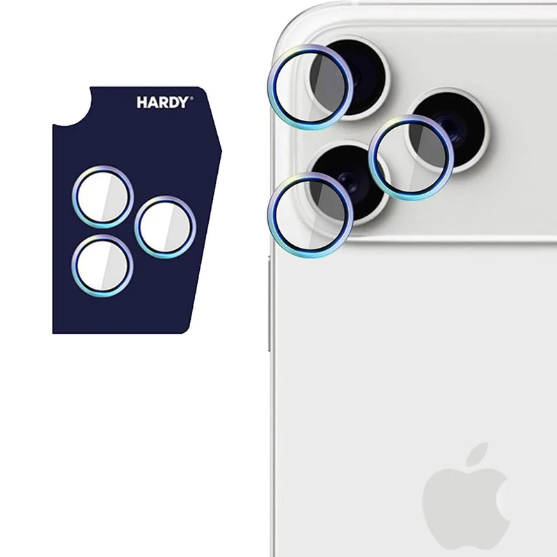 Objektivschutz für iPhone 17 Pro Max / 17 Pro, 3mk HARDY Lens Protection Pro, 1 Set, Bunt