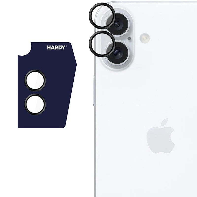 Objektivschutz für iPhone 17, 3mk HARDY Lens Protection Pro, 1 Set, Schwarz