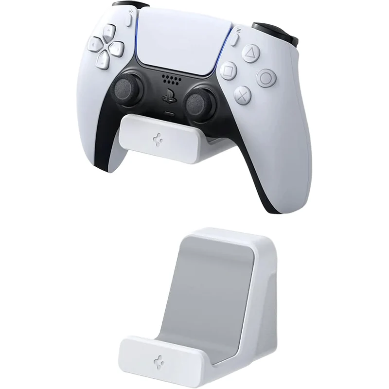Wandhalterung für Controller Spigen Mount Wall Stand für PlayStation 5 / 4, Xbox One / Series X / S, Nintendo Switch Pro Controller, 2 Stück, Weiß