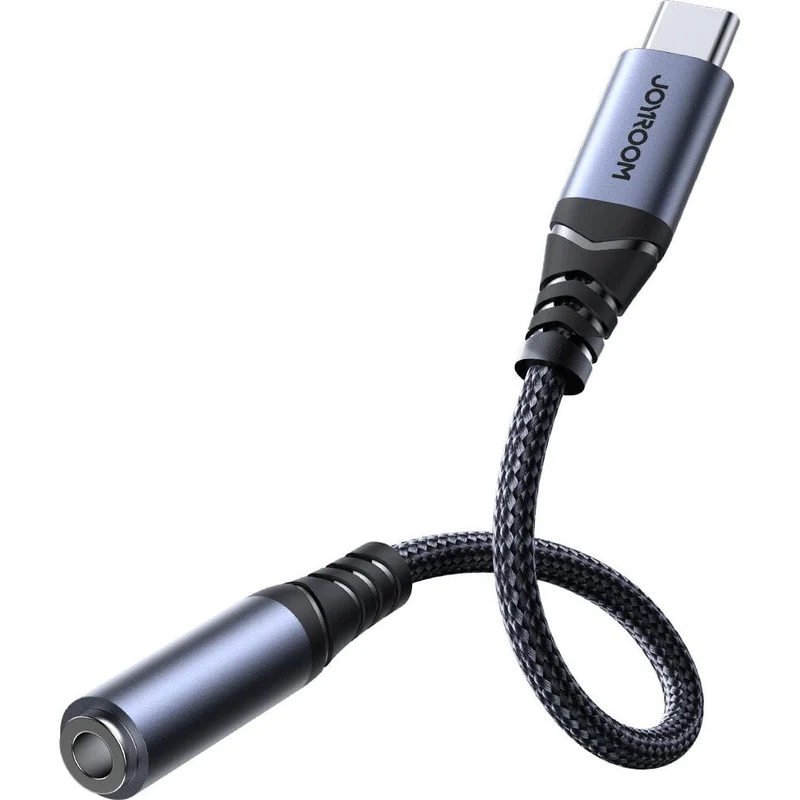Audiokabel, DAC-Adapter USB-C - Jack 3.5mm, Joyroom SY-C01, Schwarz