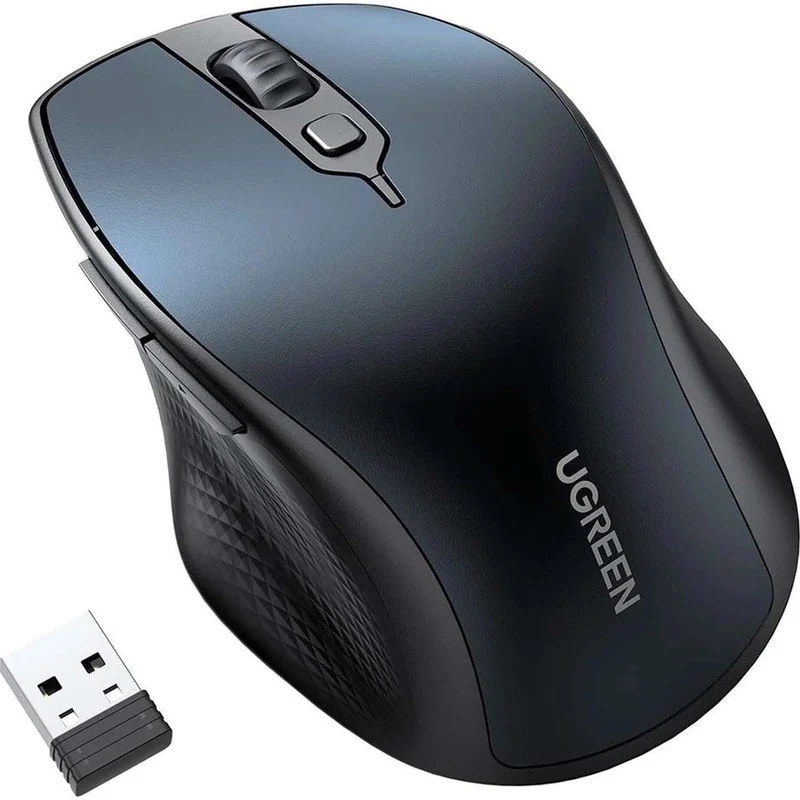 Kabellose ergonomische Maus, Ugreen MU101 Ergonomic Wireless Mouse, USB 2.4GHz, Bluetooth, Blau