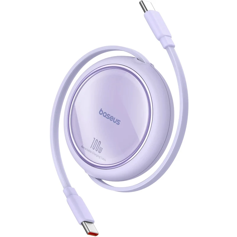 Baseus Free2Draw Mini USB-C auf USB-C Verlängerungskabel, 100W, 1m, Violett