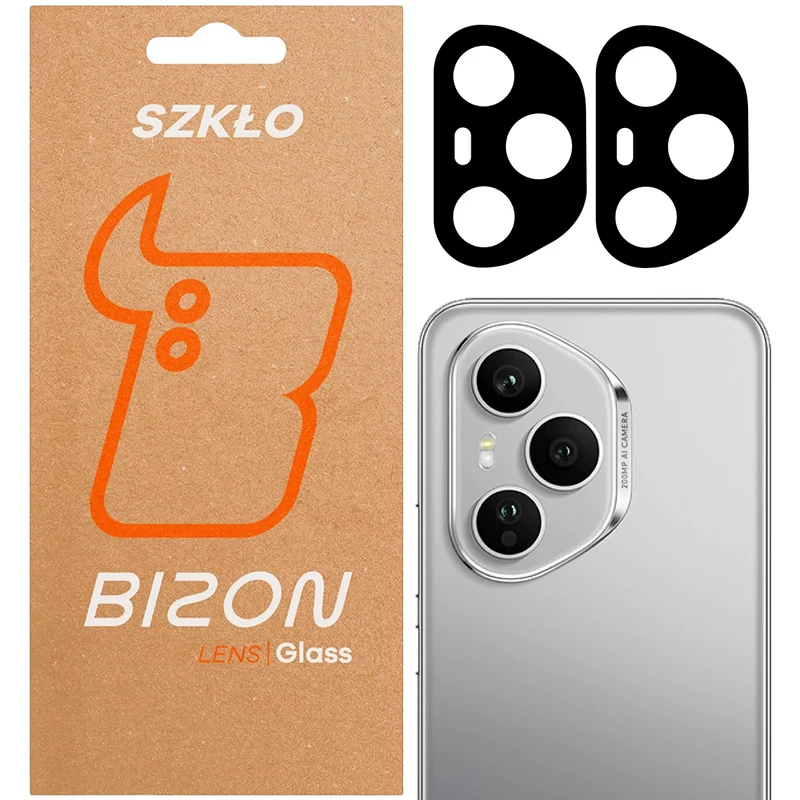 Gehärtetes Glas für die Kamera für Honor 400 Pro, Bizon Glass Lens, 2 Stück