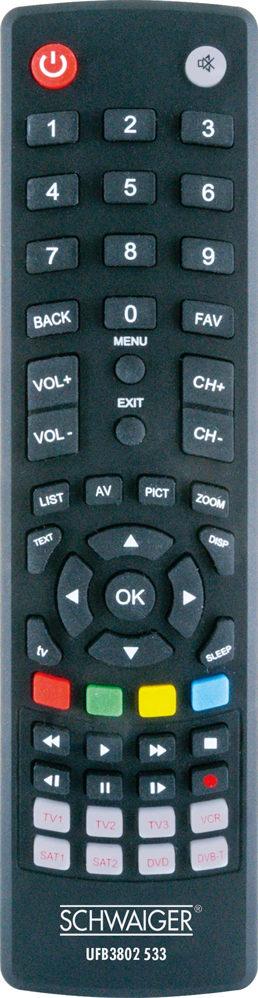 Universalfernbedienung 58 Tasten