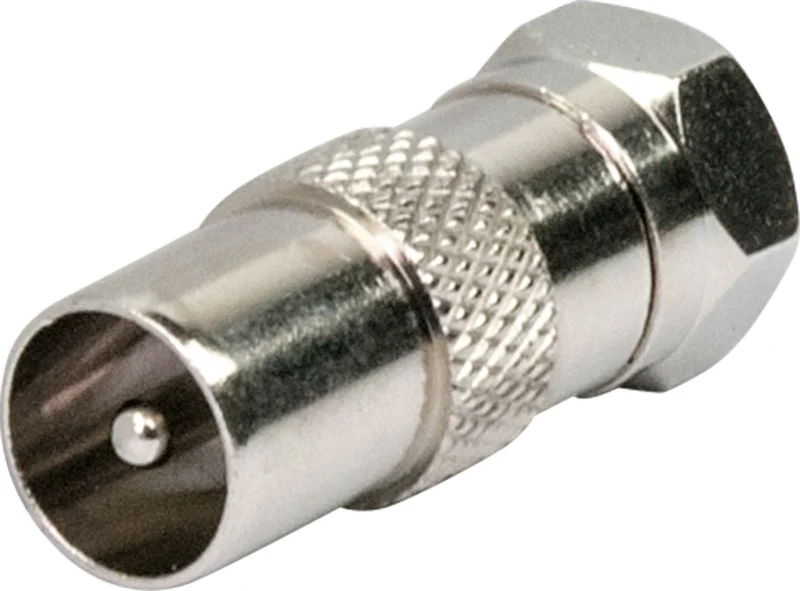 Adapter F- auf IEC-Stecker