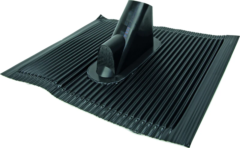 Dachhaube Aluminium ziegelrot/schwarz bis Ø 60 mm