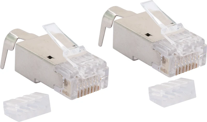 CAT 6A / CAT 7 Netzwerkstecker 2/4 Stück