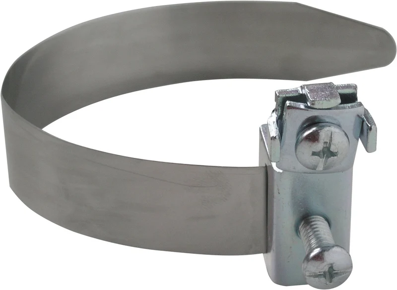 Erdungsbandschelle Edelstahl bis Ø 60 mm