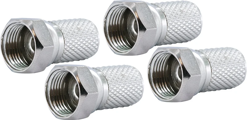 F-Aufdrehstecker 4er Set Ø 7,3 mm
