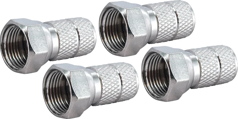 F-Aufdrehstecker 4er Set Ø 8,2 mm
