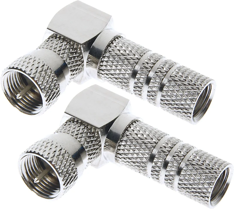 F-Winkelstecker 2 Stück Ø 7 mm