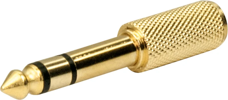 Kopfhöreradapter Klinke 3,5 mm auf 6,3 mm gold