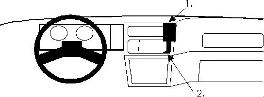 ProClip Fahrzeughalter 851553 - Mittelbefestigung - Ford Sierra 87-89