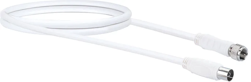 Adapterkabel F-Stecker auf IEC-Buchse 1,5 - 5 m 90 dB