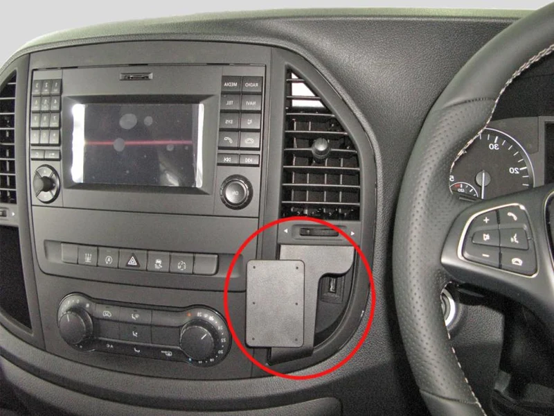 ProClip Fahrzeughalter für Rechtslenker 655197 - Mittelbefestigung- NUR für Automatikgetriebe - Mercedes Benz Vito 15-23