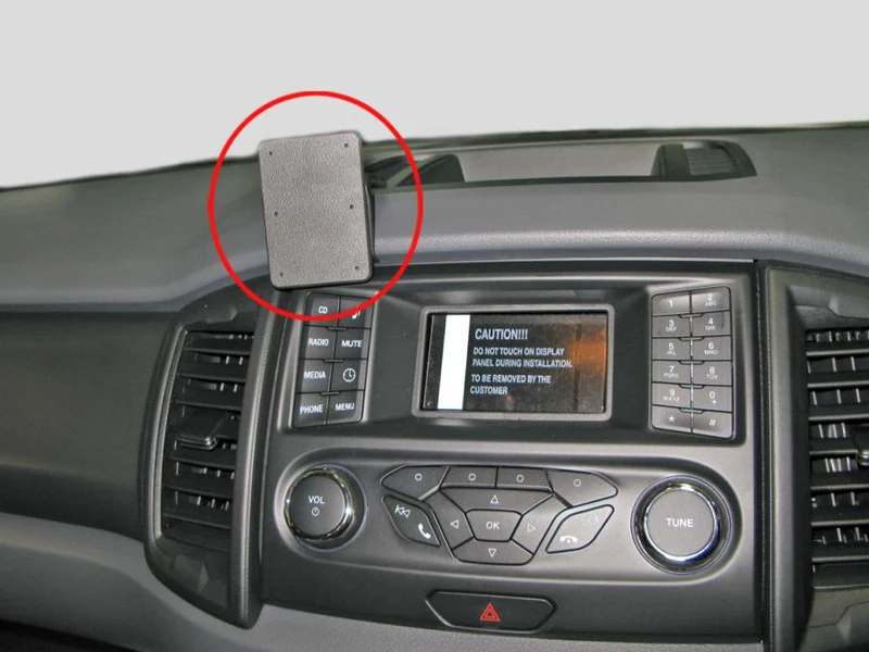 ProClip Fahrzeughalter für Rechtslenker 655185 - Winkelbefestigung- NICHT für Wildtrak - Ford Ranger 16-22
