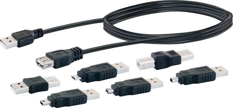 USB 2.0 Anschlussset (7-teilig)