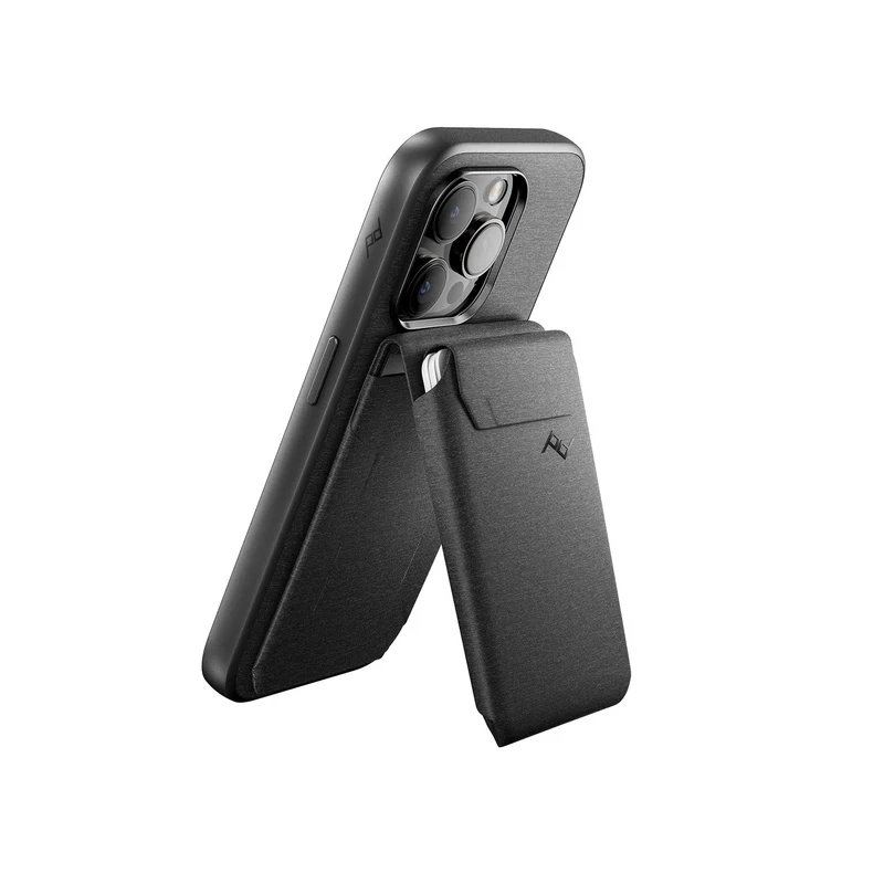 Mobile Wallet | Stand Wallet | Charcoal | Fabric | PD Certified