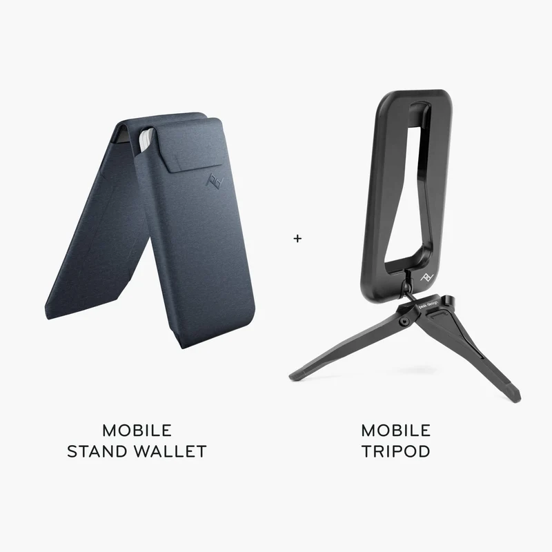 Wallet + Mobile Tripod | Midnight (Fabric)