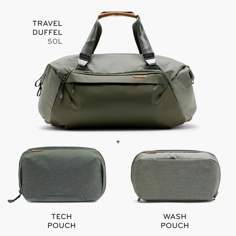 50L Travel Duffel + Bundle 2 | Sage