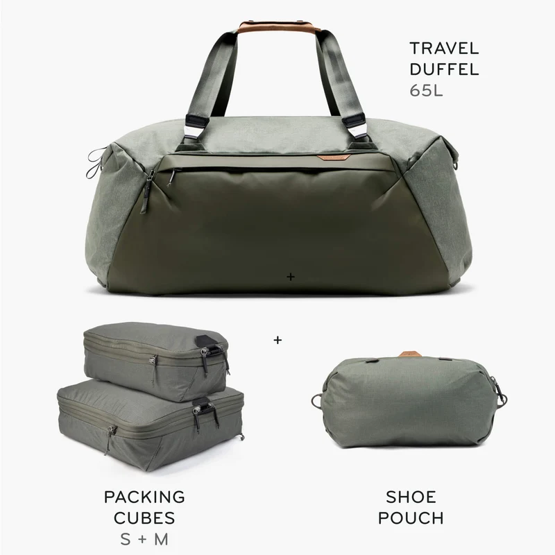 65L Travel Duffel + Bundle 2 | Sage