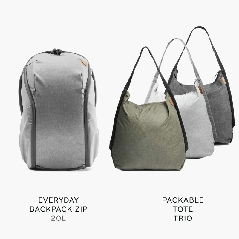 20L Everyday Backpack Zip + Bundle 2 | Ash