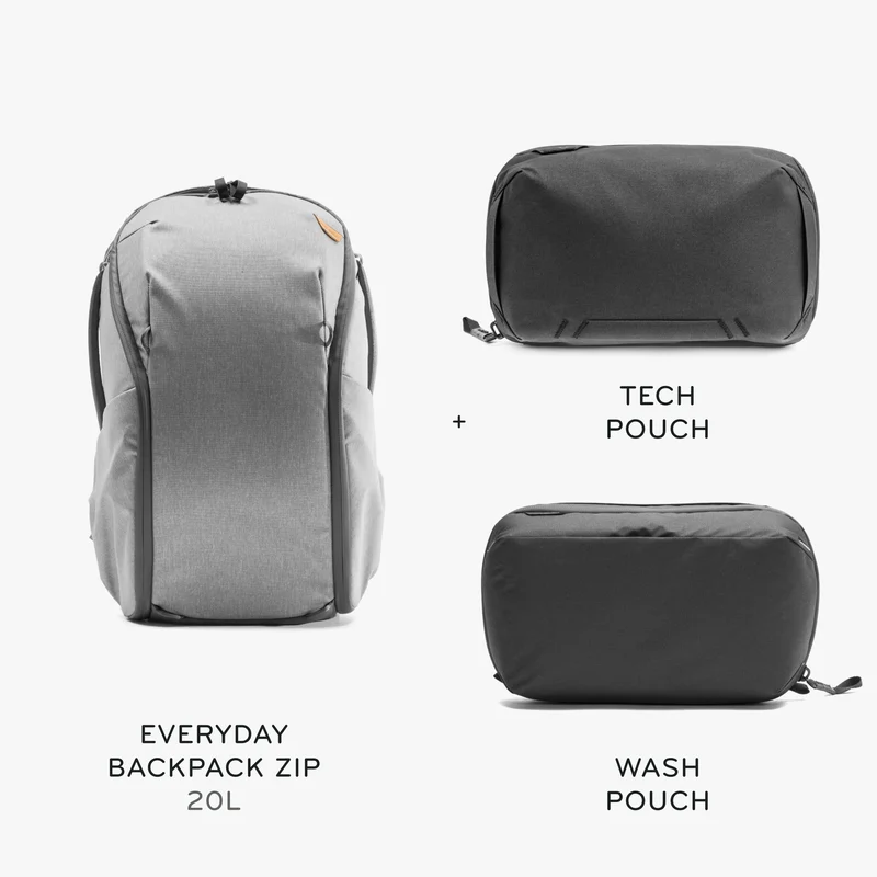 20L Everyday Backpack Zip + Bundle 1 | Ash