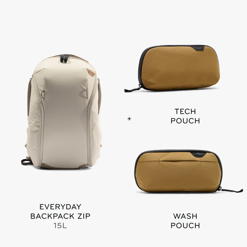 15L Everyday Backpack Zip + Bundle 1 | Bone
