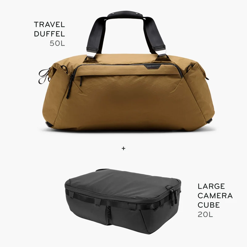 50L Travel Duffel + Bundle 1 | Coyote