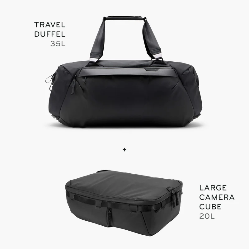 35L Travel Duffel + Bundle 1 | Black