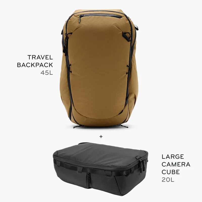 45L Travel Backpack + Bundle 1 | Coyote