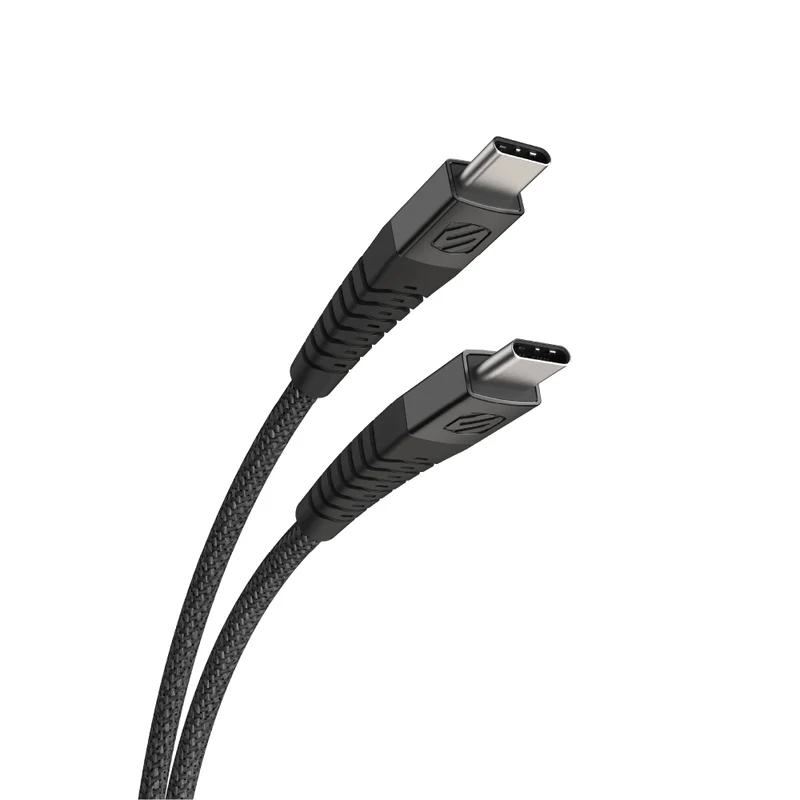 StrikeLine Heavy-Duty USB-C to USB-C 4 Ft. Braided Charging Cable