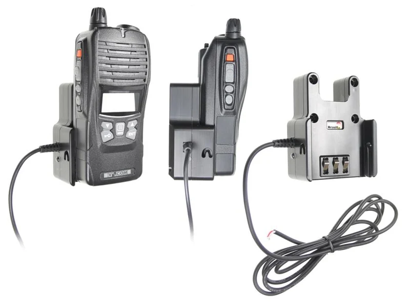Gerätehalter 532364 mit Ladefunktion - für Funkgeräte - Zodiac One, Commaster 70-serie, V-Com MB-V45/V40/V55 und weitere