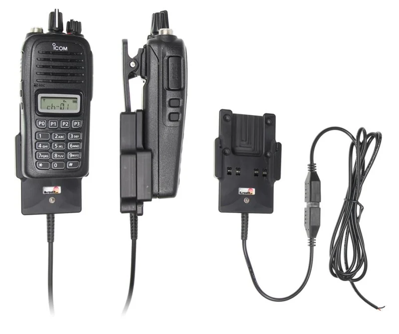 Gerätehalter 532677 mit Ladefunktion - für Funkgeräte - ICOM IC-F2000S, ICOM IC-F2000T, ICOM IC-F29SR und weitere
