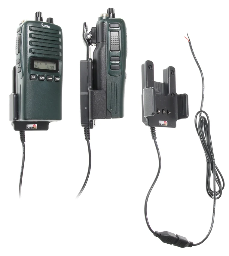 Gerätehalter 532088 mit Ladefunktion - für Funkgeräte - ICOM IC-F25, ICOM IC-F3161, ICOM IC-F34 und weitere