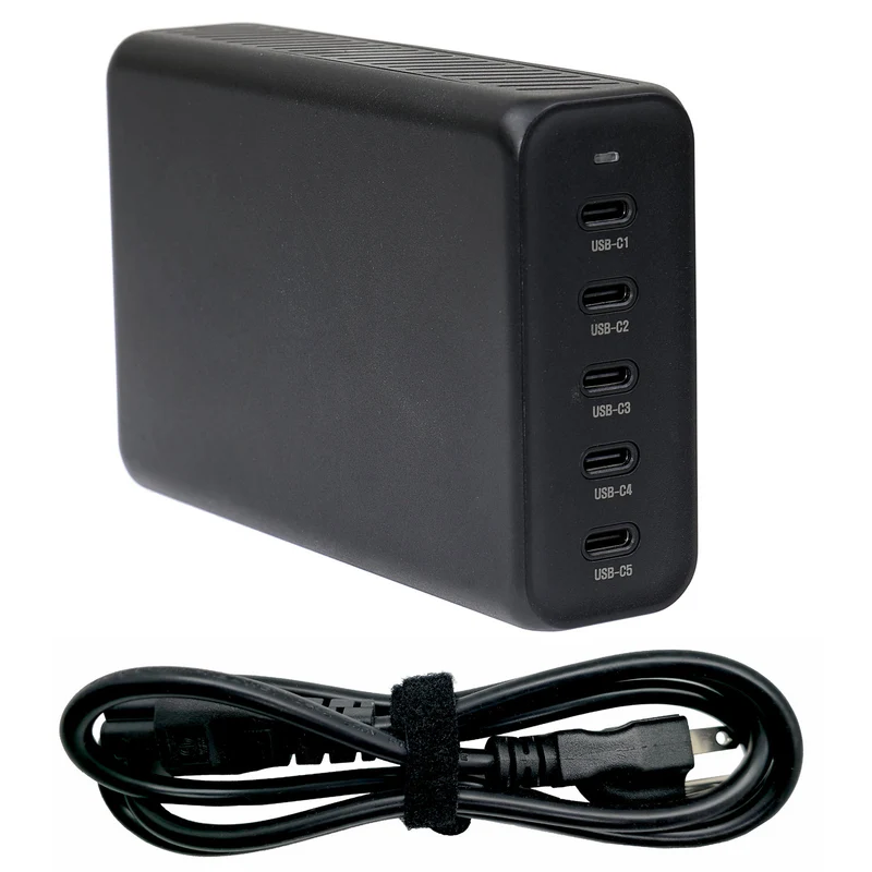 300W 5 Port USB-C - AC Wall Charger