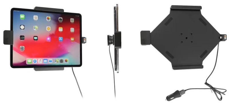 Spring Lock Charging Holder with USB Cigarette Lighter Plug
