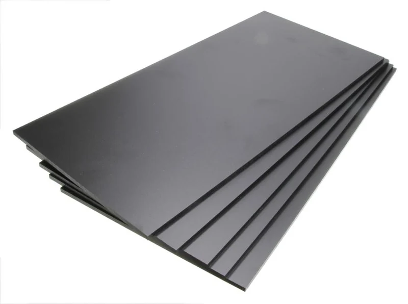 Zubehör 215917 5 Stück Platten aus schwarzem ABS-Kunststoff, 5mm Dicke - 200mm x 420mm