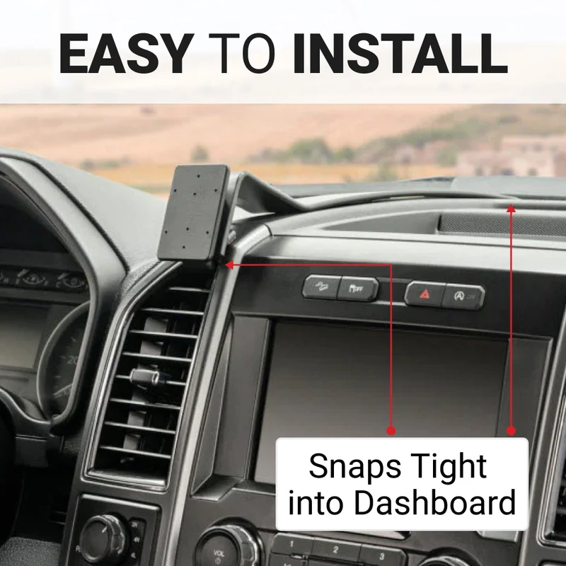Left Center Dash Mount for Ford F-150