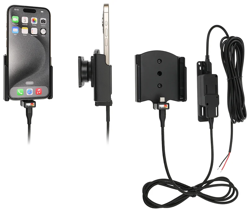 Standard iPhone Hard Wire Charging Holder for iPhone 15 Pro | iPhone 15 - Bare Phones Only