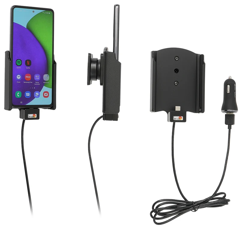 Gerätehalter 721256 mit Ladefunktion - für Smartphones - Samsung Galaxy A52 SM-A52F/DS, Samsung Galaxy A52S 5G SM-A528B. SM-A528B/DS