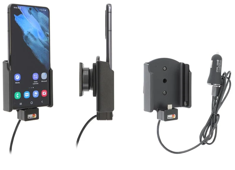Gerätehalter 721244 mit Ladefunktion - für Smartphones - Samsung Galaxy S21 5G SM-G991B/SM-G991B/DS