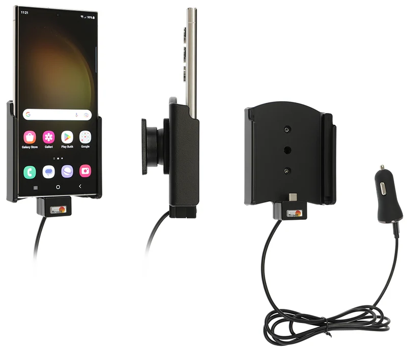 Gerätehalter 721346 mit Ladefunktion - für Smartphones - Samsung Galaxy S23 Ultra SM-S918B/DS