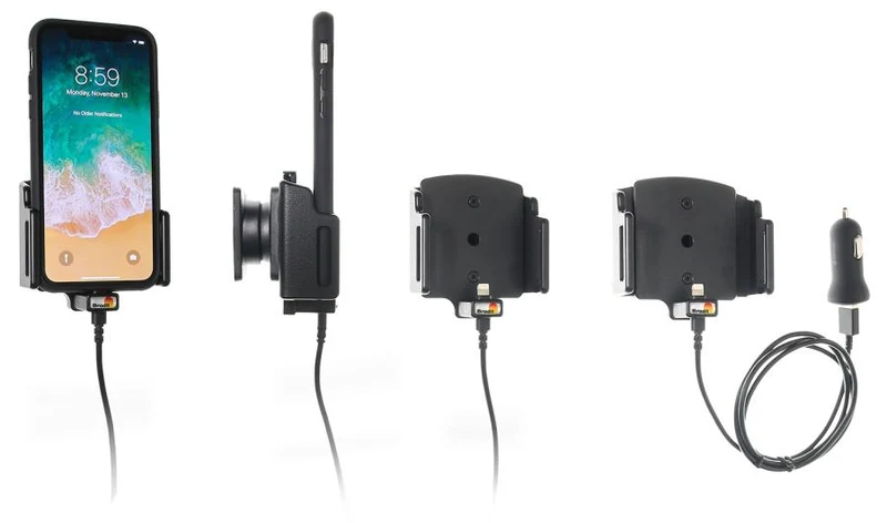 Gerätehalter 721013 mit Ladefunktion - für Smartphones - Apple iPhone Xs, Apple iPhone XR, Apple iPhone 11 Pro und weitere