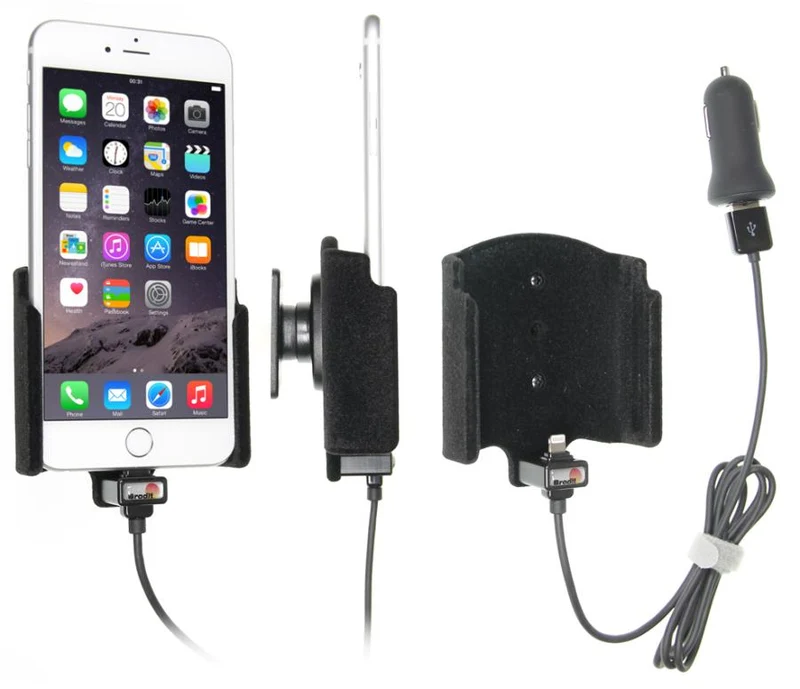 Gerätehalter 521804 mit Ladefunktion - für Smartphones - Apple iPhone 7 Plus, Apple iPhone 6S Plus, Apple iPhone Xs Max und weitere