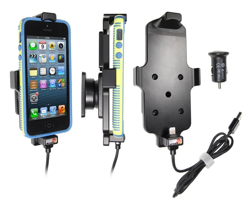 Gerätehalter 521500 mit Ladefunktion - für Smartphones - Apple iPhone 5C, Apple iPhone SE, Apple iPhone 5 und weitere